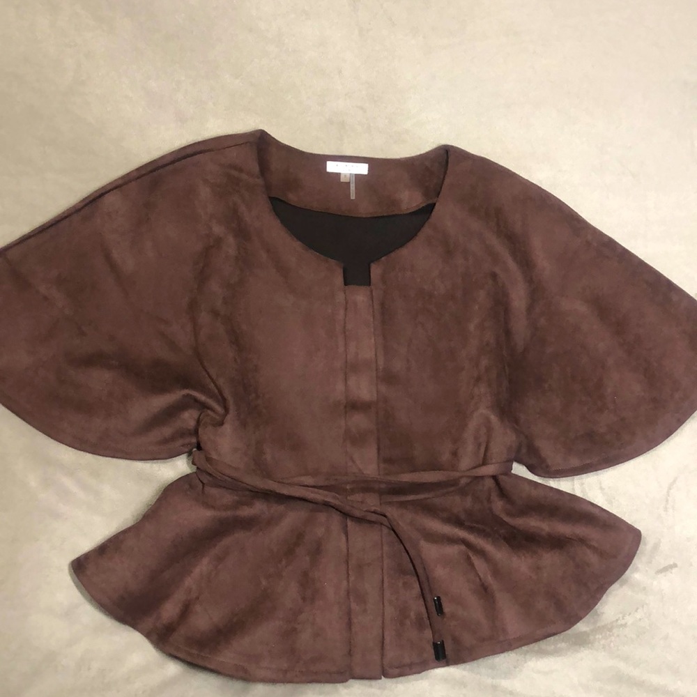 Solid Suede top